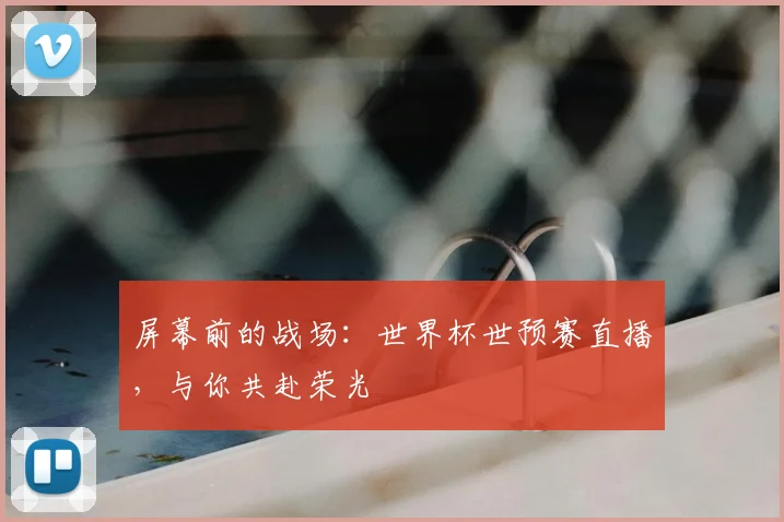 屏幕前的战场：世界杯世预赛直播，与你共赴荣光